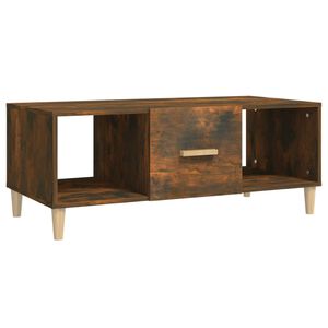 vidaXL Coffee Table Smoked Oak Engineered Wood Coffee Table Rectangular