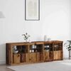 vidaXL Sideboard Old wood 202 x 37 x 67 cm Engineered wood