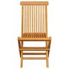 vidaXL Patio Chair Set of 4 Natural Wood Fine Sanded Teak Hardwood