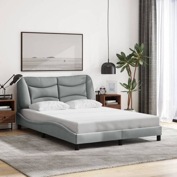 vidaXL Bed Frame Light Grey
