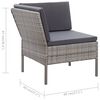 vidaXL Garden Lounge Set Grey, Anthracite