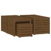vidaXL Garden Box Set Honey brown Solid pine wood 4 Piece Set