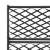 vidaXL Raised Bed Black Poly rattan, Plastic 32.7 x 11.8 x 51.2 in