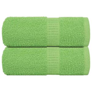 vidaXL Soap Towel Set of 2 Apple Green 100% Cotton 11.8 x 11.8 in