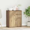 vidaXL Sideboard Artisan Oak 23.62 x 12.20 x 27.56 in Engineered Wood