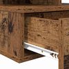 vidaXL Floating Nightstand 2 pcs Old Wood 15.75 x 12.20 x 10.63 in