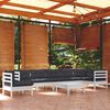 vidaXL Garden Lounge Set White, Anthracite