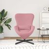 vidaXL Egg Chair Pink 24.80 x 28.74 x 35.43 in Velvet