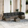 vidaXL Garden Sofa Set Grey
