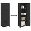 vidaXL Garden Storage Cabinet Black