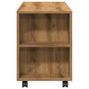 vidaXL TV Cabinet Artisan Oak Engineered Wood Rollable TV Cabinet