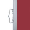 vidaXL Side Awning Red Polyester 67x236.2 in Retractable Awning