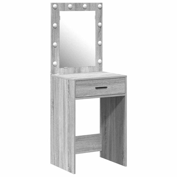 vidaXL Dressing Table Grey Sonoma 50 x 41 x 135 cm Engineered wood