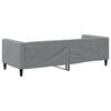 vidaXL Day Bed Light grey Fabric (100% polyester), metal, solid wood