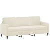 vidaXL Sofa Set Cream Velvet (100% polyester), Metal, Textilene, Plywood