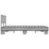 vidaXL Bed Frame Gray Sonoma Engineered wood, metal Small Double