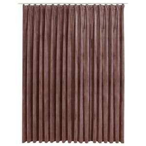 vidaXL Blackout Curtain with Hooks Velvet Antique Pink 114.2x96.5"