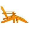 vidaXL Garden Chair Orange Solid fir wood Large Detachable