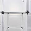 vidaXL Modular Storage White Plastic, Chromed Steel Large Modular