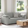 vidaXL Sofa Cloud Grey 70.87 x 30.31 x 32.28 in Fabric