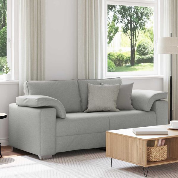 vidaXL Sofa Cloud Grey 70.87 x 30.31 x 32.28 in Fabric