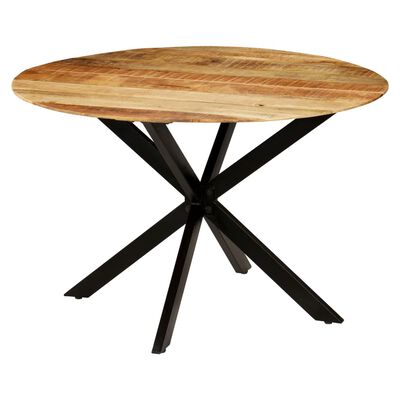 verf Efficiënt Welke vidaXL Dining Table Solid Rough Mango Wood and Steel 47.2"x30.3" |  vidaXL.com