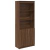 vidaXL Highboard Brown Oak Engineered Wood Tall Highboard Rectangular