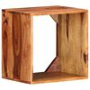 vidaXL Wall Cube Shelf Brown 15.75 x 11.81 x 15.75 in