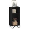 vidaXL Bookcase Black Engineered wood Medium Bookcase Rectangular