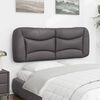vidaXL Headboard Cushion Gray 75% PVC, 5% cotton, 20% polyester 55.1 in