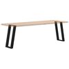 vidaXL Console Table Leg Black Powder-coated steel Medium