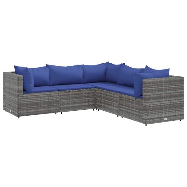 vidaXL Patio Lounge Set Grey