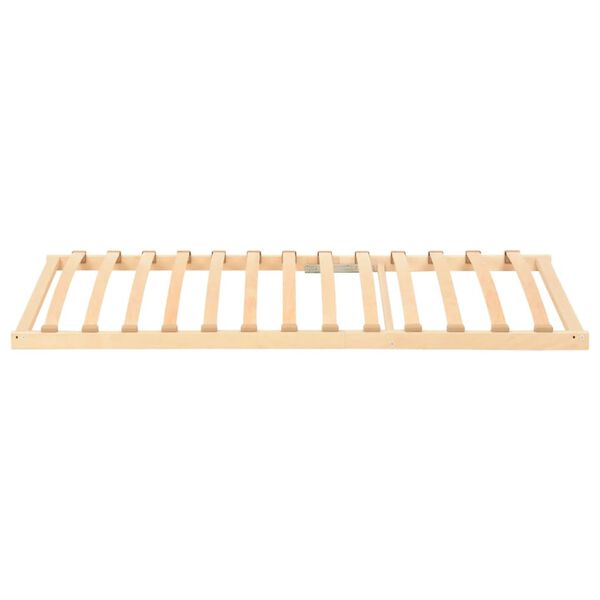 vidaXL Slatted Bed Base Natural Beechwood Beechwood, Plywood, Birch
