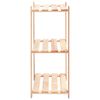 vidaXL 3-Tier Storage Racks 3 pcs 23.6"x15"x35.4" Solid Pinewood 330.7 lb
