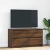 vidaXL TV Cabinet Brown Oak Engineered Wood TV Cabinet Rectangular