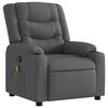 vidaXL Massage Recliner Chair Dark Grey