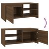 vidaXL Coffee Table Brown Oak Engineered Wood Medium Coffee Table