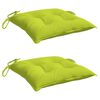 vidaXL Chair Cushion Set of 2 Bright Green Oxford fabric (100% polyester)