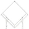 vidaXL Firewood Rack White 23.6x9.8x23.6" Cold-rolled steel