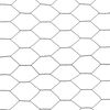 vidaXL Chicken Wire Fence Steel with PVC Coating 82‘x3.3‘ Gray
