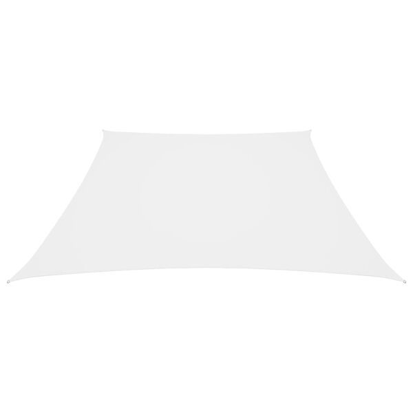 vidaXL Sunshade Sail Oxford Fabric Trapezium 3/4x9.8' White