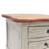 vidaXL Bedside Cabinet Natural wood color Solid mahogany wood