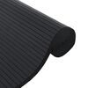 vidaXL Rug Black Bamboo, Polypropylene 23.6 x 118.1 in Area Rug