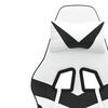 vidaXL Gaming Chair White and Black Faux Leather