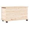 vidaXL Storage Chest Natural wood Solid pine wood Medium Storage Chest