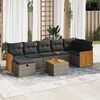 vidaXL Garden Sofa Set Grey
