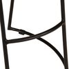 vidaXL Gavin Bar Stool Set of 2 Brown and black Solid mango wood and iron