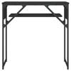 vidaXL Console Table Black Engineered wood, metal 29.5x11.8x29.5 in