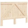 vidaXL Headboard Natural Wood Solid pine wood Double Durable