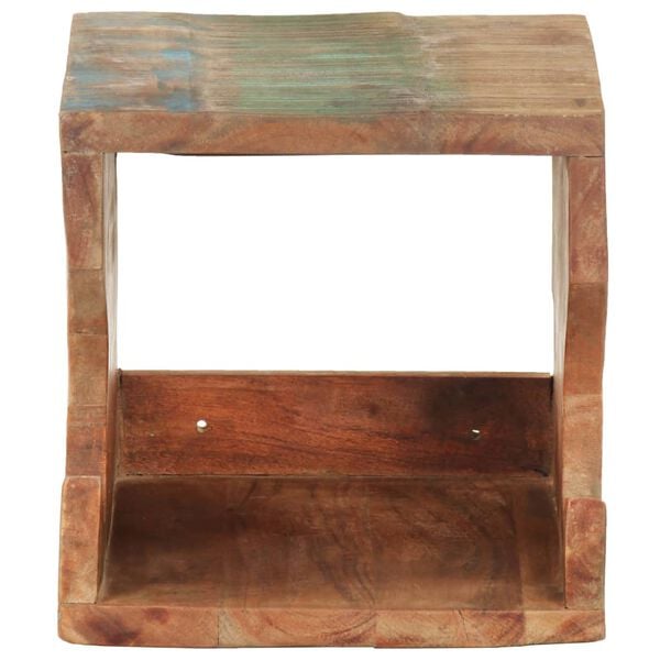 vidaXL Wall Mounted Bicycle Rack 13.8"x9.8"x9.8" Solid Reclaimed Wood